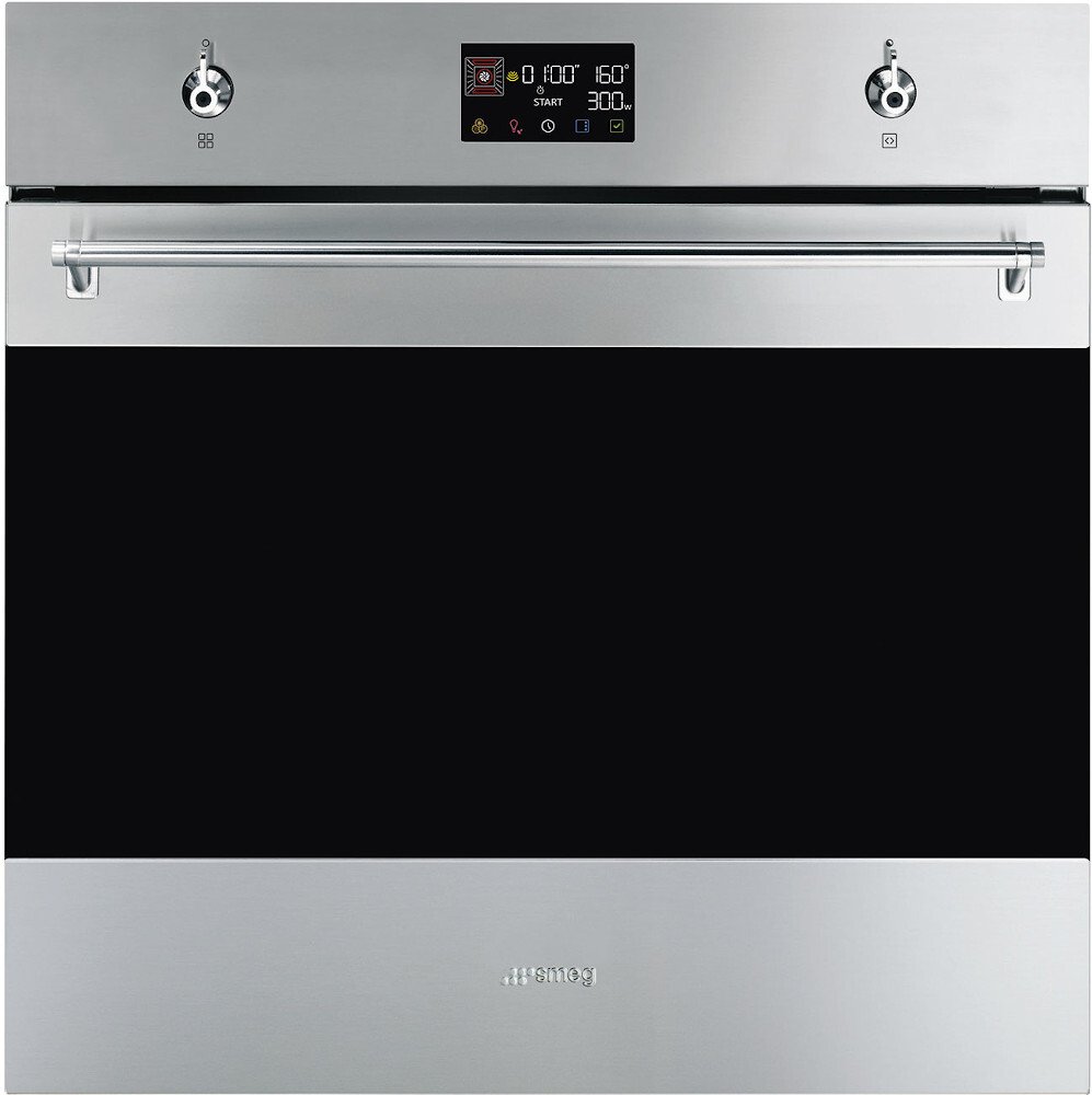 Smeg Built-In Electric Single Oven With Microwave Function, Stainless Steel, A+ Rated - SO6302M2X