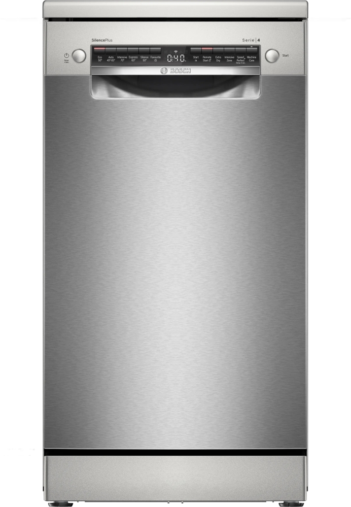 Bosch SPS4HMI14G Slimline Dishwasher - 10 Place Settings - Stainless Steel - SpeedPerfect+ SPS4HMI14G Series 4