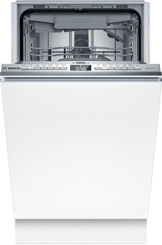 Bosch SPV4EMX17G Fully Integrated Slimline Dishwasher - 10 Place Settings - Silver SPV4EMX17G Series 4