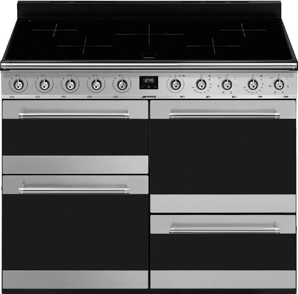 Smeg SYD4110I1 Symphony 110cm Induction Range Cooker, Stainless Steel