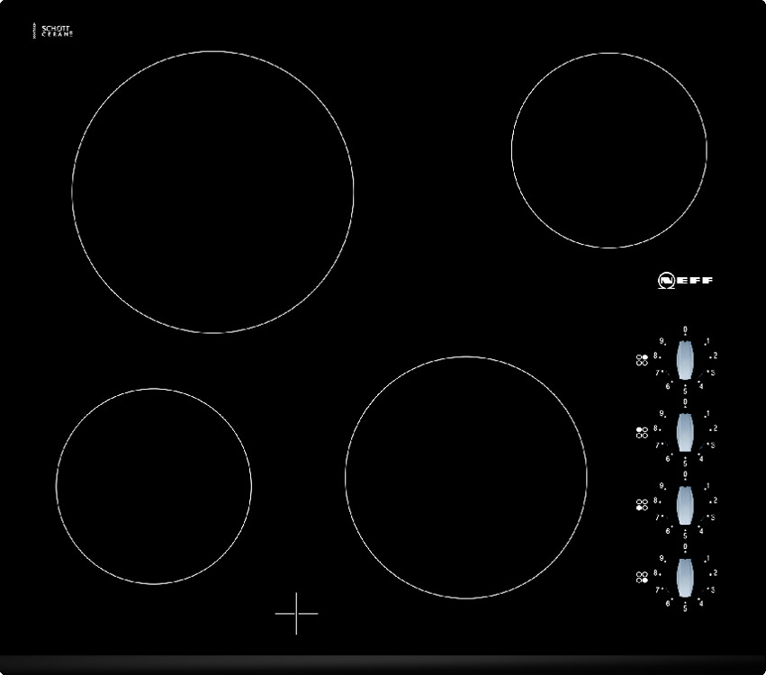 Buy Neff T11K40X2 Ceramic Hob Frameless with front facetted glass