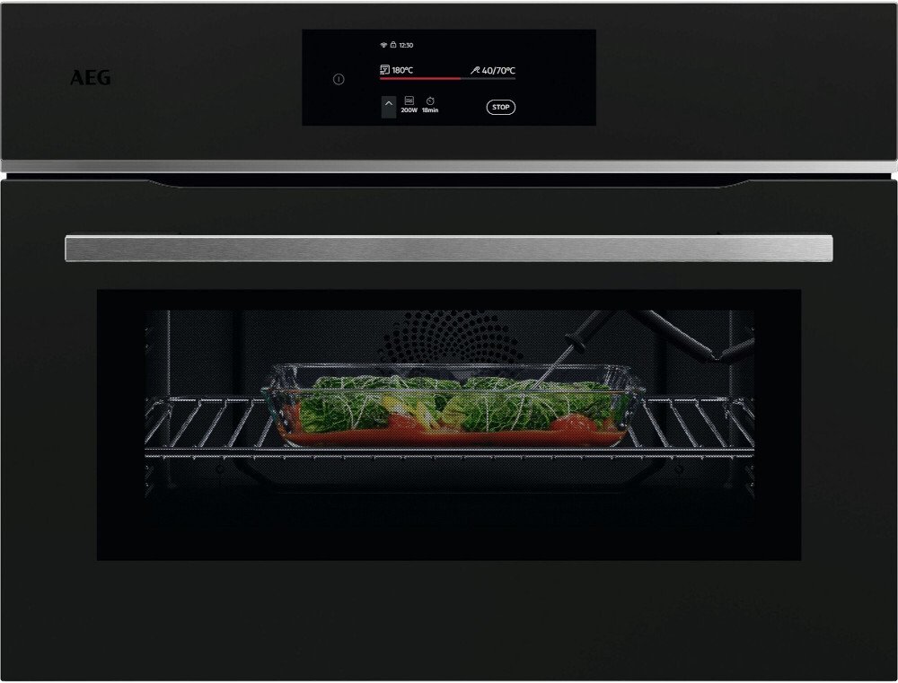 AEG TK8NK721T Compact Oven with Microwave - 44L Capacity - Built-in - Black Matt TK8NK721T
