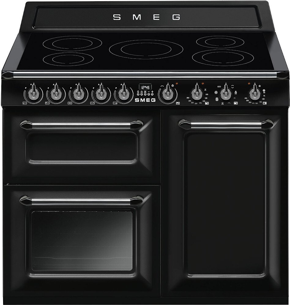 Smeg Victoria TR103IBL2 100cm Black 5 Zone Induction Range Cooker TR103IBL2 Victoria Black