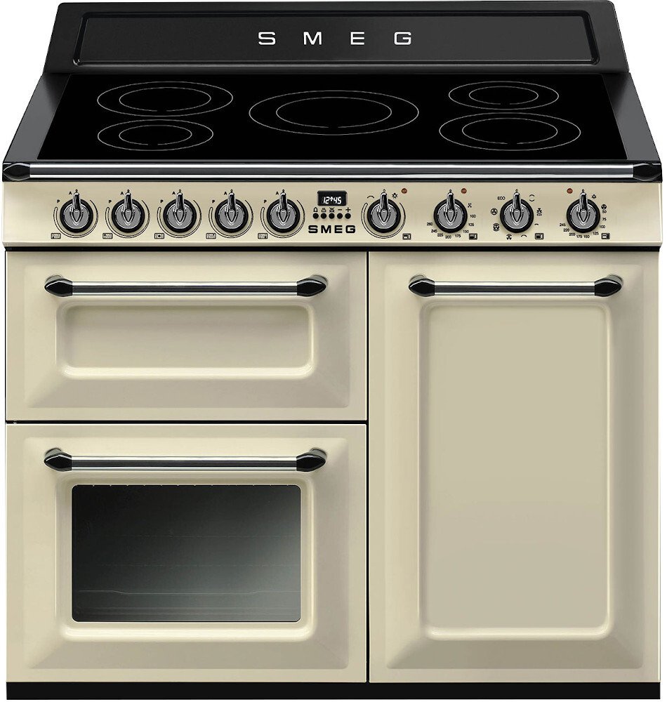 Smeg Victoria TR103IP2 100cm Cream Induction Range Cooker - 5 Zone Hob - 3 Ovens TR103IP2 Victoria Cream
