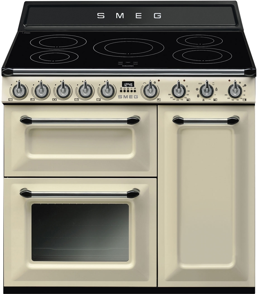 Smeg Victoria 90Cm Electric Range Cooker Cream TR93IP2 - Image 4