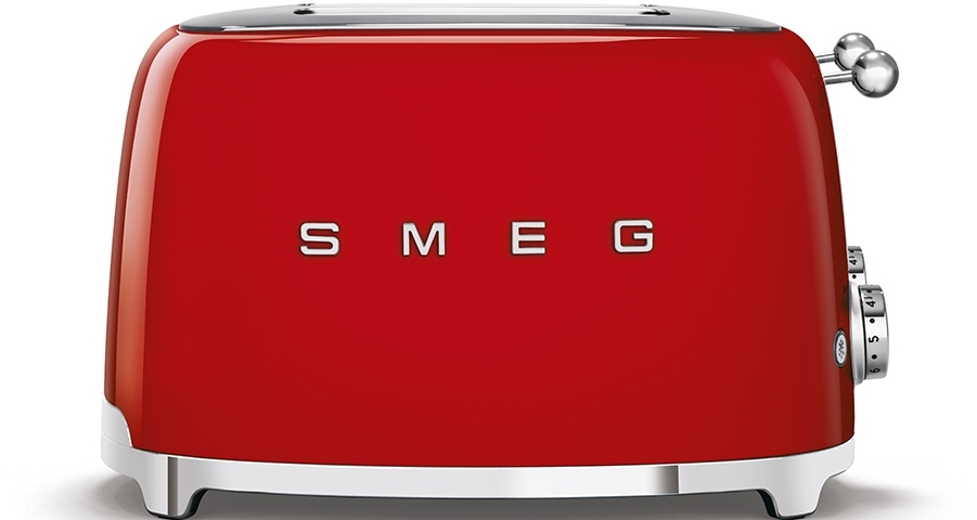 Buy Smeg TSF03RDUK Retro 4 Slice Toaster Red Marks Electrical