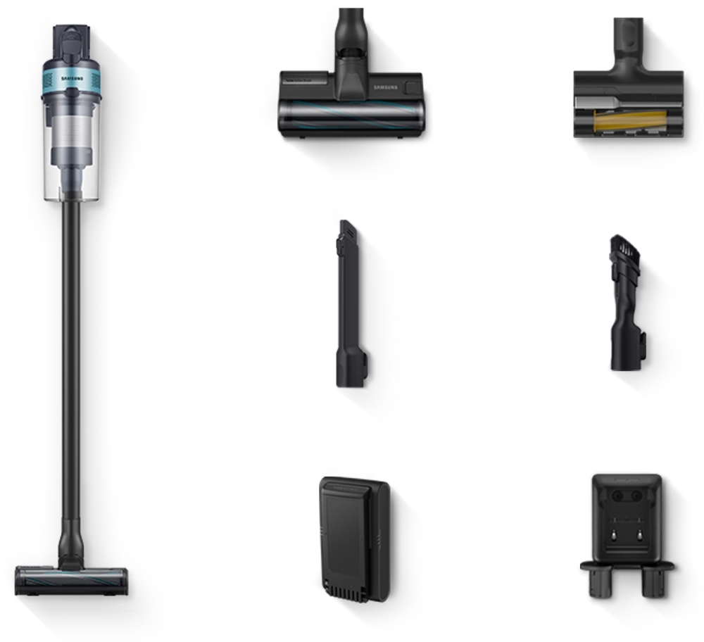 Samsung - Jet 75E Pet - Cordless Stick Vacuum Cleaner - 200W Suction Power - Green VS20B75AGR1 Jet 75E Pet
