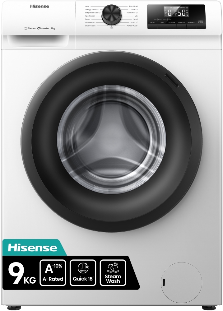 Hisense White Wf1q9041bw Washing Machine