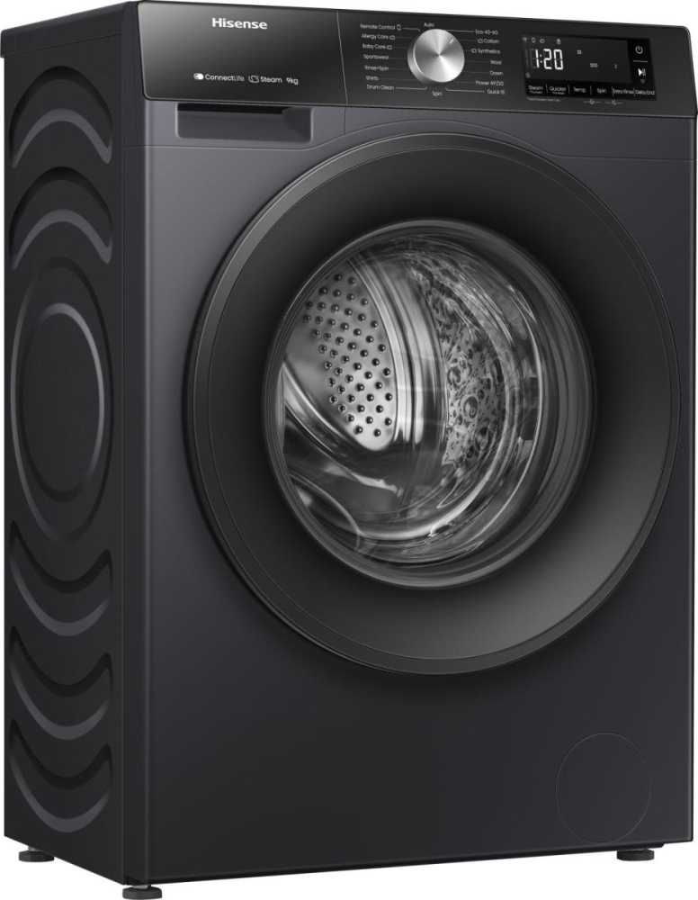 Hisense Black Wf3s9043bb3 Washing Machine