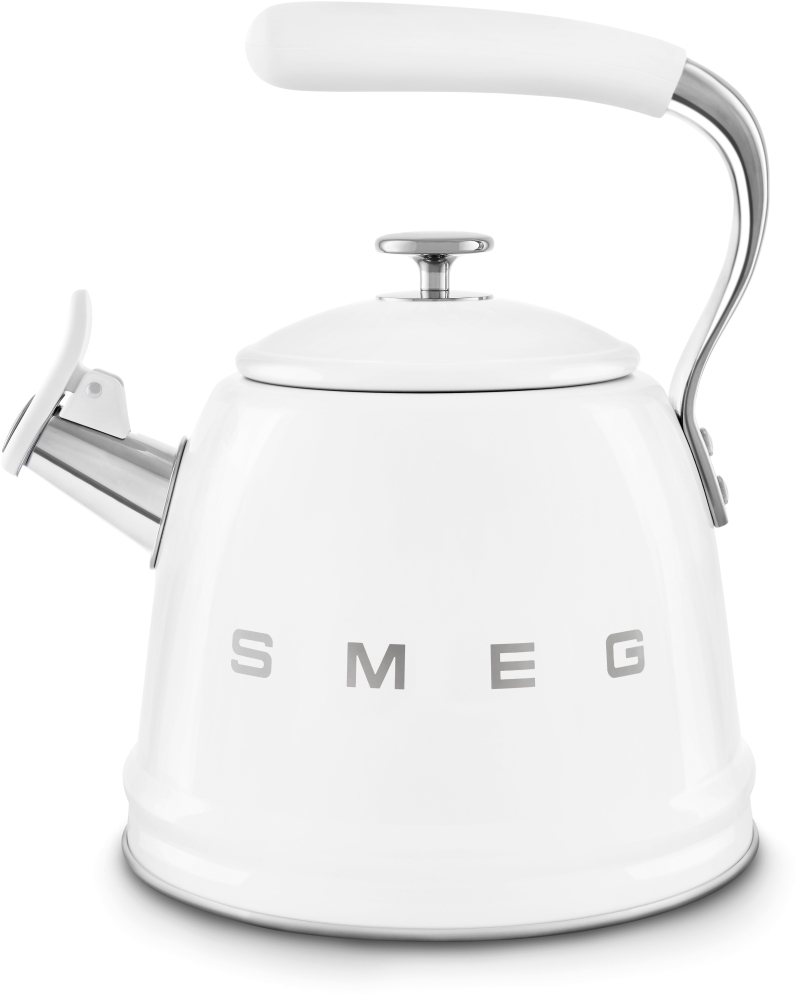 Smeg WKF01WH Kettle - 2.3L Capacity - Detachable Lid - Whistle - White WKF01WH