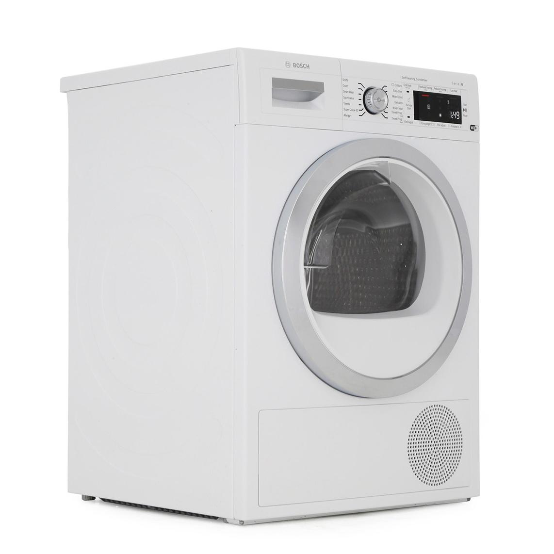 Buy Bosch Serie 8 WTWH7561GB Condenser Dryer White and Chrome Marks