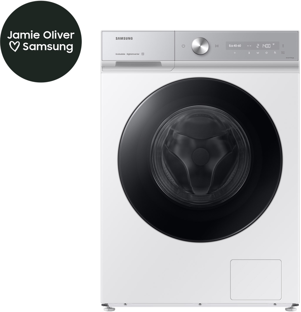 Samsung WW11DB8B95GHU1 Series 8 AI Energy Washing Machine 11kg 1400 RPM White