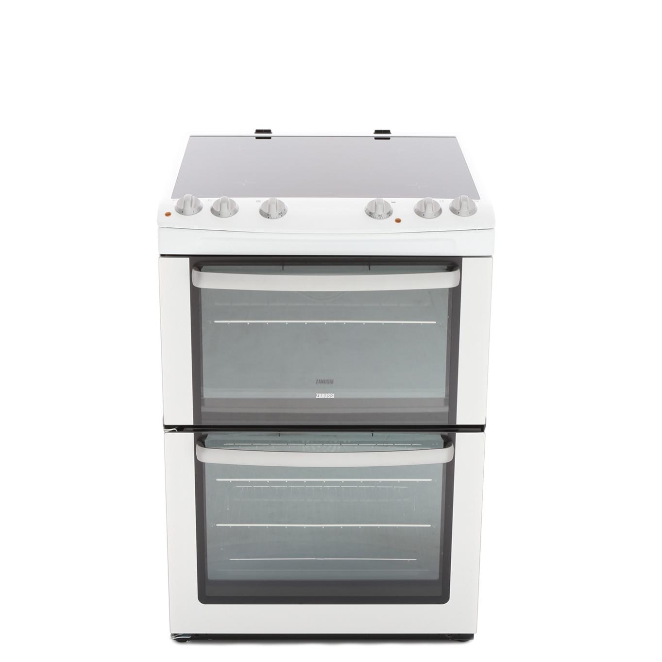 Buy Zanussi ZCV668MW Ceramic Electric Cooker with Double Oven White