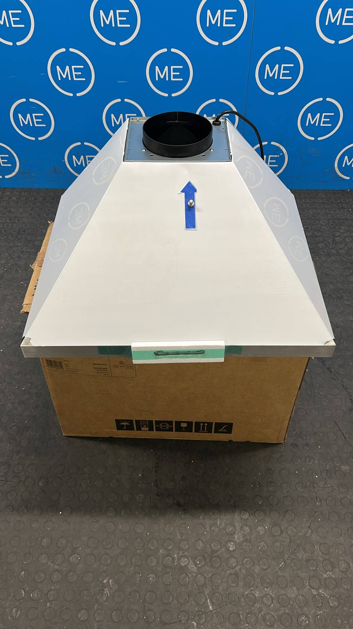 CDA ECH63SS 60cm Chimney Cooker Hood, Stainless Steel, C Rated - Damaged Item Image