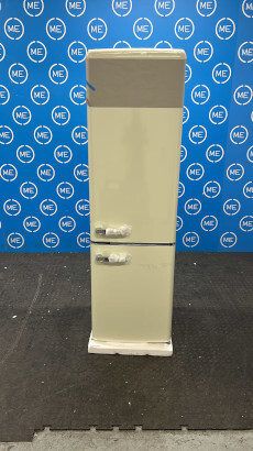 Amica FKR29653C Retro Static Fridge Freezer, 60/40, Cream, E Rated - Damaged Item Image