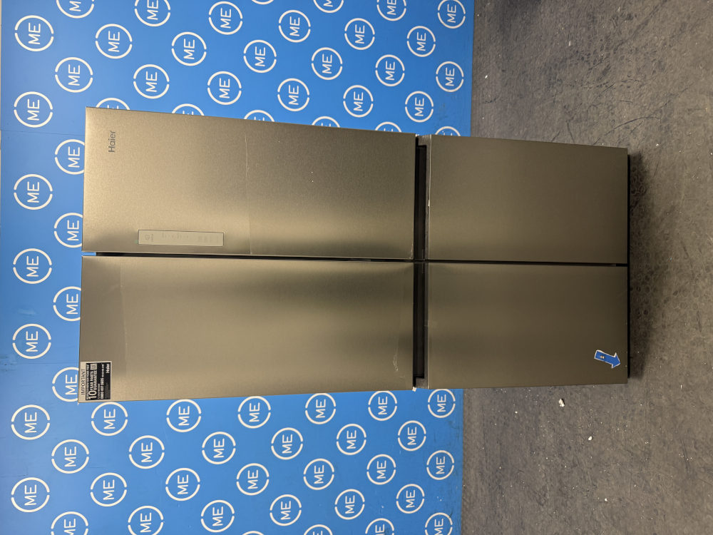 Haier HCR3818ENMM American Fridge Freezer, Stainless Steel, E Rated,  Non-Plumbed - Damaged Item Image