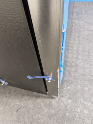 Haier HCR58S18CWMM Rise Cube Series American Fridge Freezer, Silver, C Rated,  Non-Plumbed - Damaged Item Image