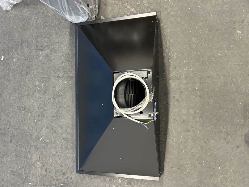 Stoves Richmond 90PYR Black 90cm Chimney Cooker Hood, A+ Rated - Damaged Item Image