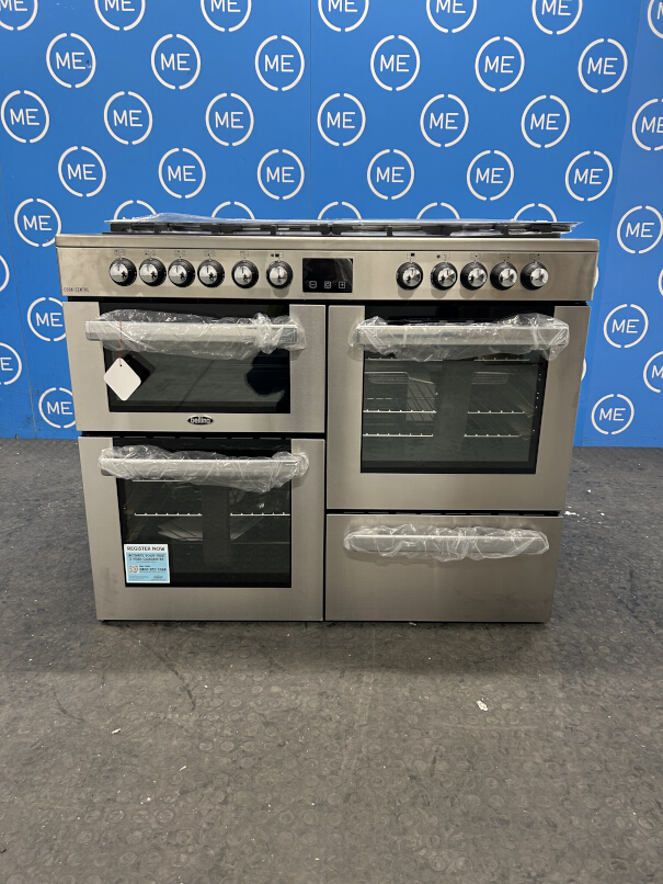 Belling RCA COOKCENTRE 110DF 110cm Dual Fuel Range Cooker, Stainless Steel, A Rated - Damaged Item Image