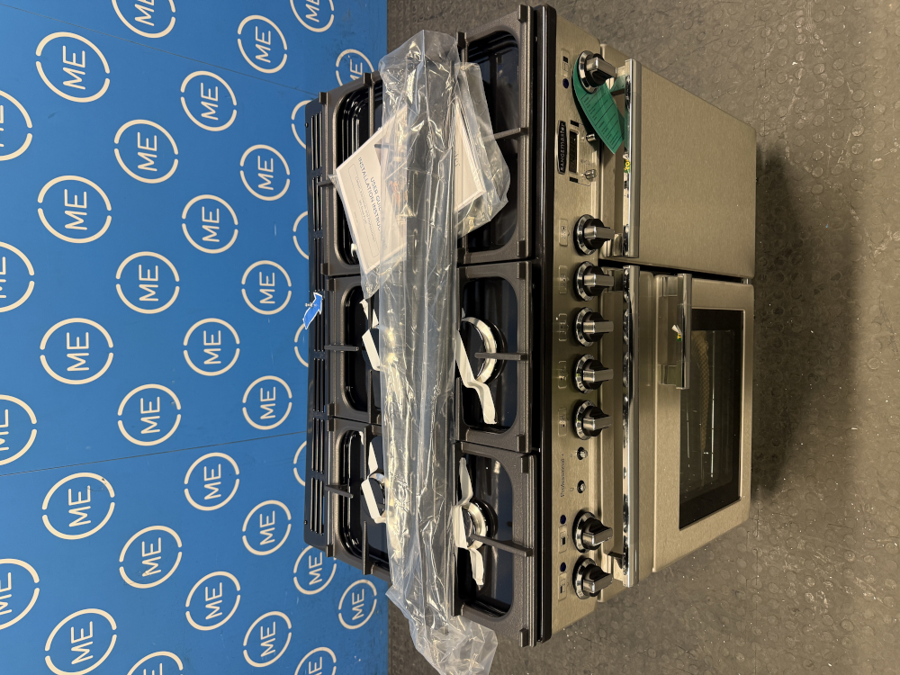 Rangemaster PROP90DFFSS/C 90cm Dual Fuel Range Cooker Professional Plus Stainless Steel / Chrome, A Rated - Damaged Item Image