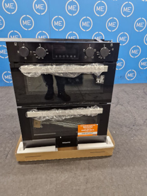 Hotpoint DUH 10D B Built-Under Electric Double Oven, Black, A Rated - Damaged Item Image