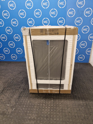 Indesit IDG6GS Gas Cooker with Double Oven, Silver, A+ Rated - Damaged Item Image