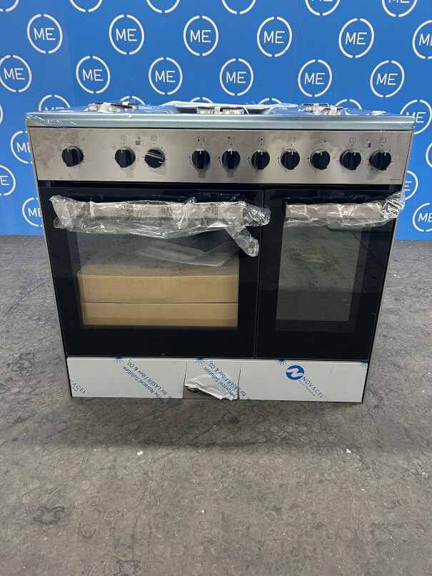 DeLonghi DTRM 905DF 90cm Dual Fuel Range Cooker, Stainless Steel, A Rated - Damaged Item Image