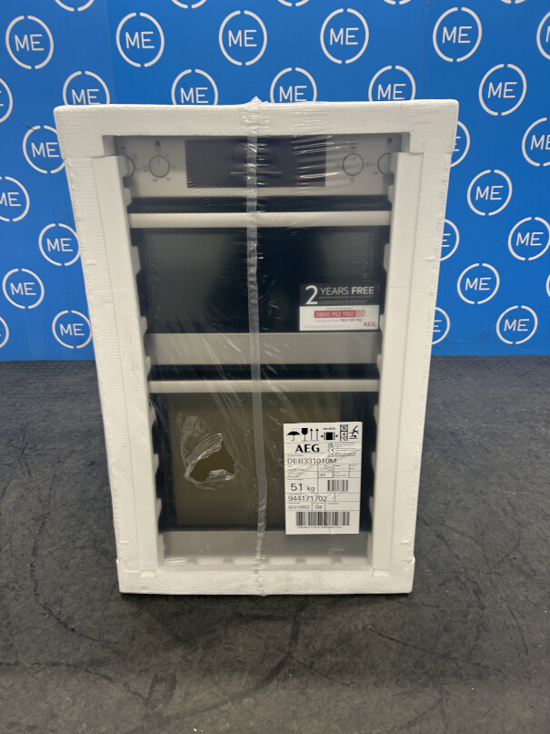 AEG DEB331010M SurroundCook Built-In Electric Double Oven, Stainless Steel, A Rated - Damaged Item Image