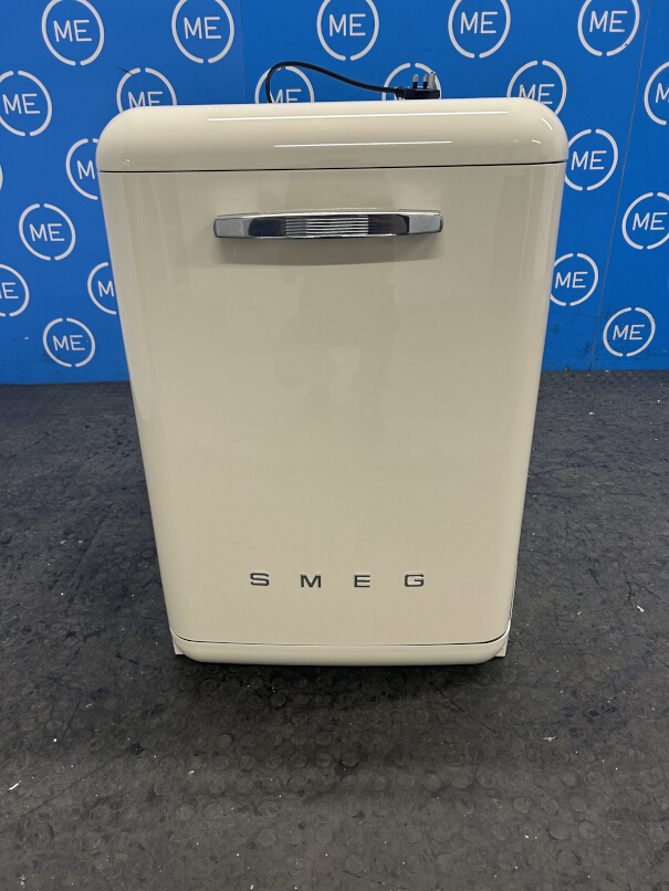 Smeg DFFABCR Dishwasher, 13 Place Settings, Cream, B Rated - Damaged Item Image