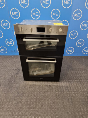 Smeg DOSF400B Built-In Electric Double Oven, Stainless Steel, A Rated - Damaged Item Image