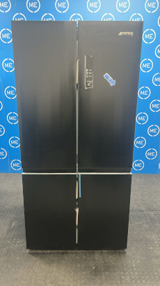 Smeg FQI60KD American Fridge Freezer, Black, D Rated,  Non-Plumbed - Damaged Item Image