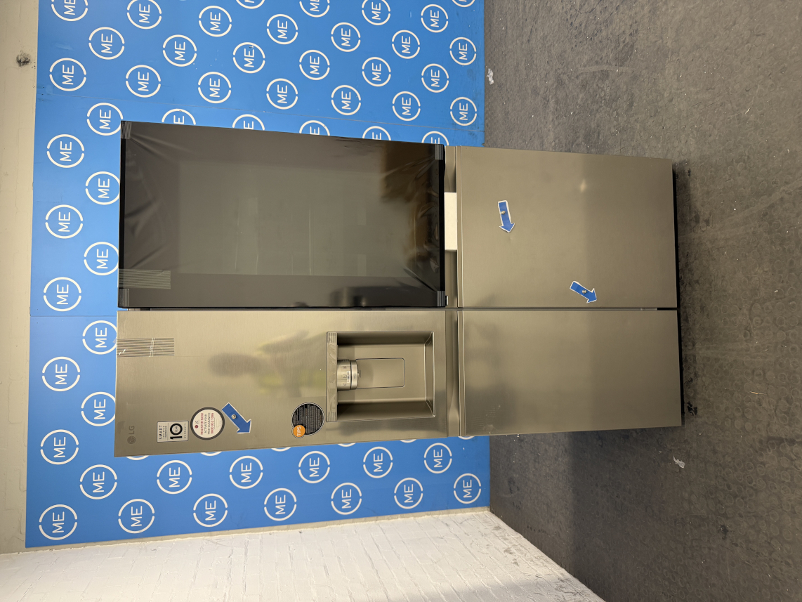 LG GSXE91BSAD American Fridge Freezer, Stainless Steel, D Rated,  Non-Plumbed - Damaged Item Image