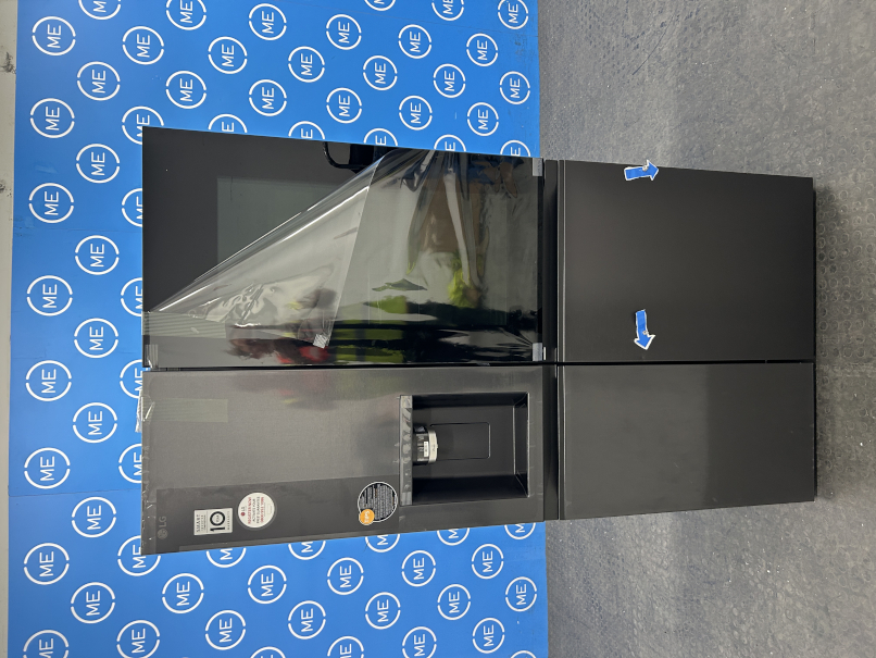 LG GSXE91EVAD American Fridge Freezer, Black, D Rated,  Non-Plumbed - Damaged Item Image