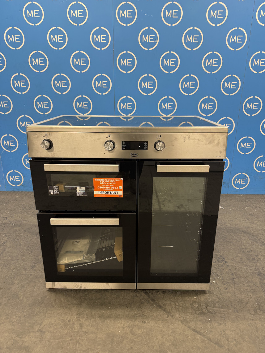 Beko KDVI90X 90cm Induction Range Cooker, Stainless Steel, A Rated - Damaged Item Image