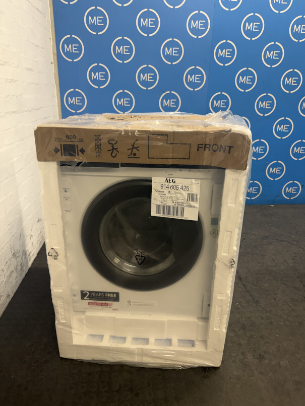 AEG L7WC84636BI 7000 ProSteam� Integrated Washer Dryer, 8kg/4kg, 1600 Spin, White, B Rated - Damaged Item Image