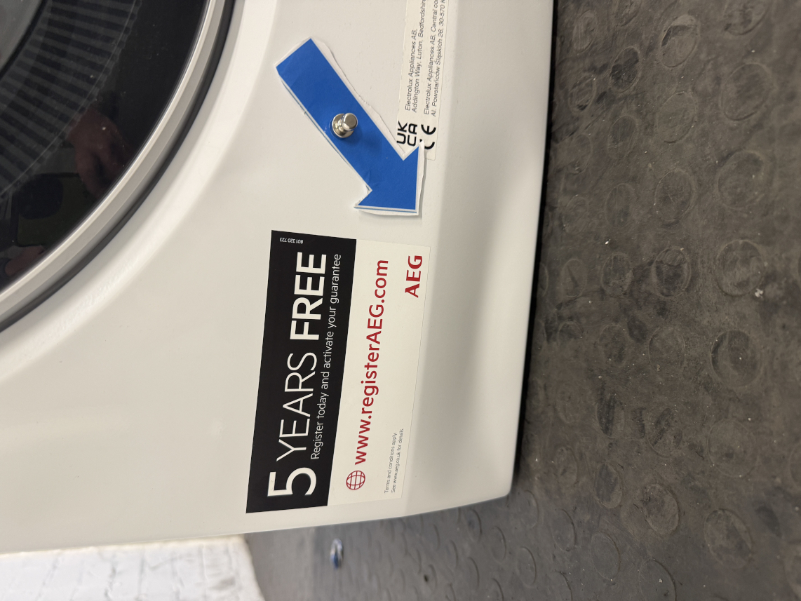 AEG LWR8516O5UD Washer Dryer, 10kg/6kg, 1600 Spin, White, A Rated - Damaged Item Image