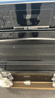 Bosch MBA533BB3B Series 4 Built-In Electric Double Oven, Black, A Rated - Damaged Item Image