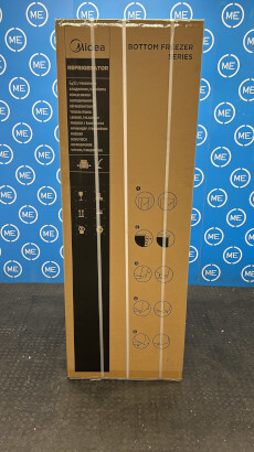 Midea MDRB600MIC46P No Frost Fridge Freezer, 70/30, Silver, C Rated - Damaged Item Image