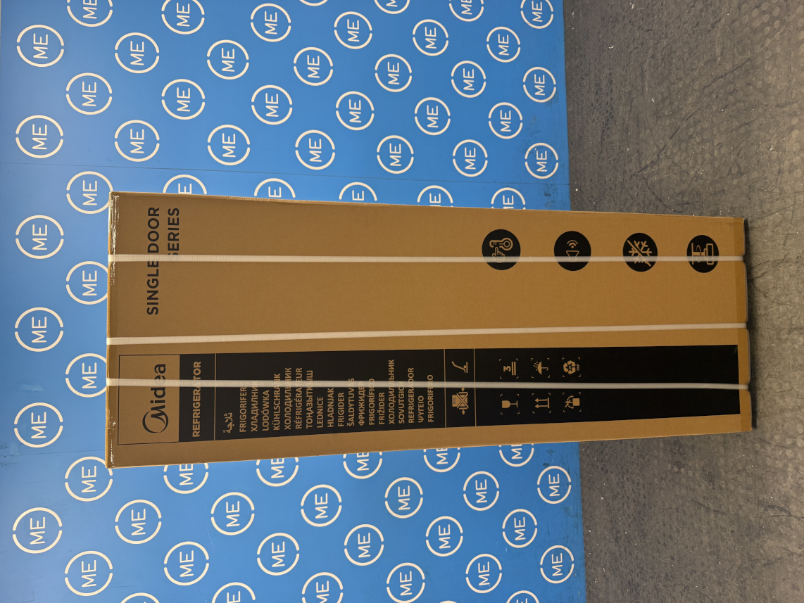 Midea MDRD502MTE46 Tall Larder Fridge, Stainless Steel, E Rated - Damaged Item Image