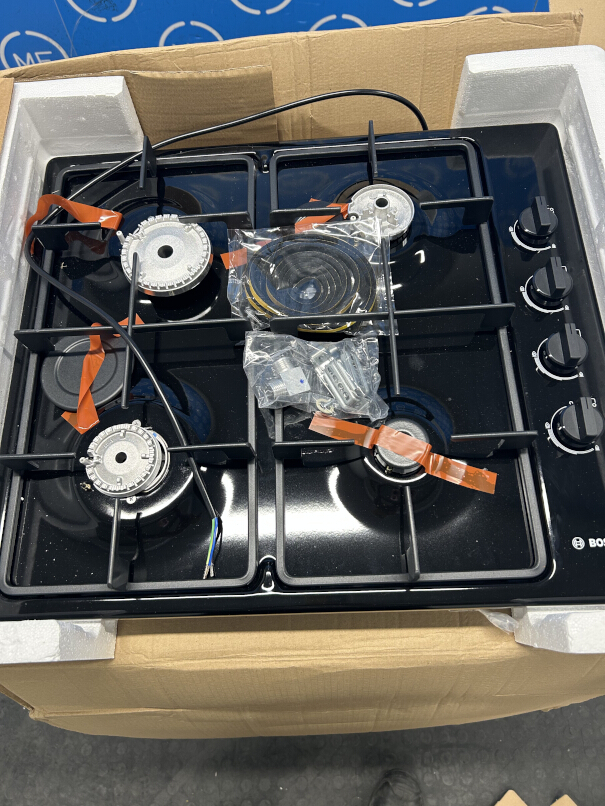 Bosch PBP6B6K60 Series 2 4 Burner Gas Hob, Black - Damaged Item Image