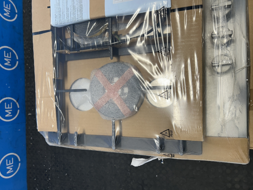 Bosch PCS7A5I90 Series 6 5 Burner Gas Hob, Stainless Steel - Damaged Item Image