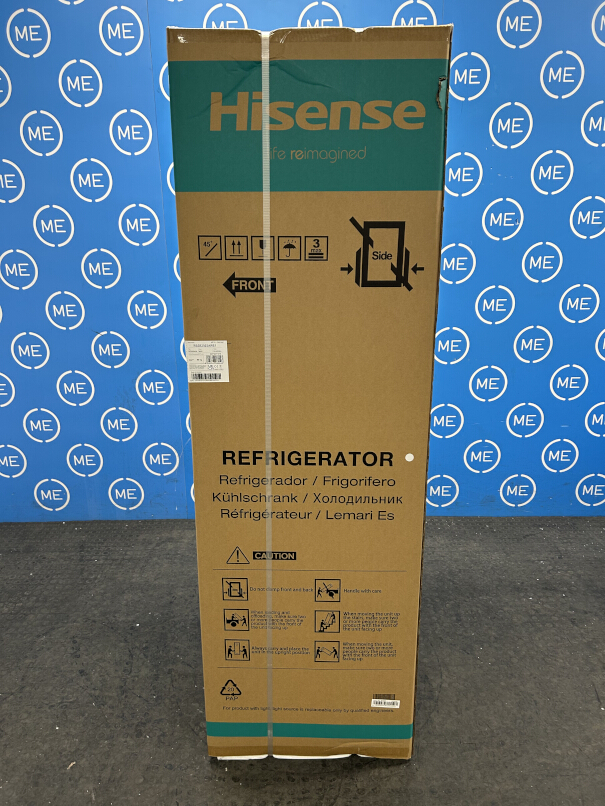 Hisense RB3B250SAWE1 No Frost Integrated Fridge Freezer, Sliding Hinge, 60/40, White, E Rated - Damaged Item Image