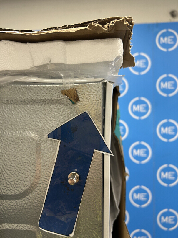 Hisense RB3B250SAWE1 No Frost Integrated Fridge Freezer, Sliding Hinge, 60/40, White, E Rated - Damaged Item Image