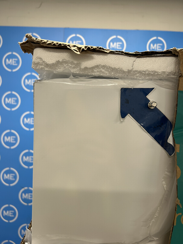 Hisense RB3B250SAWE1 No Frost Integrated Fridge Freezer, Sliding Hinge, 60/40, White, E Rated - Damaged Item Image