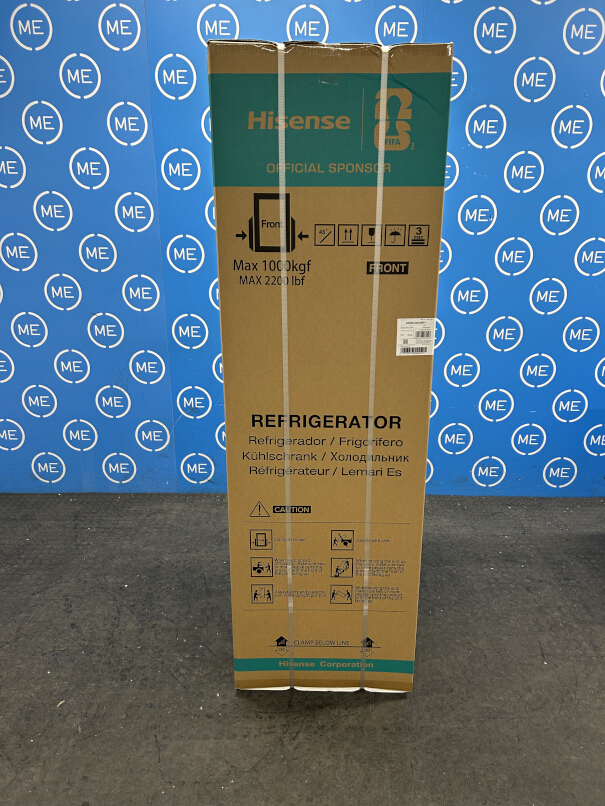 Hisense RB3B250SAWE1 No Frost Integrated Fridge Freezer, Sliding Hinge, 60/40, White, E Rated - Damaged Item Image