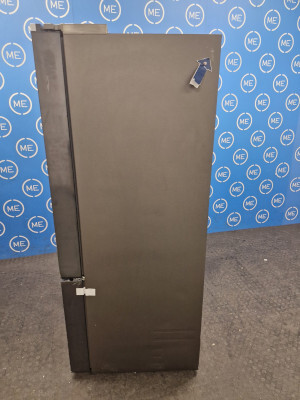 Samsung RF24BB620EB1EU Bespoke French Style Fridge Freezer with Autofill Water Pitcher - Black, E Rated,  Plumbed - Damaged Item Image