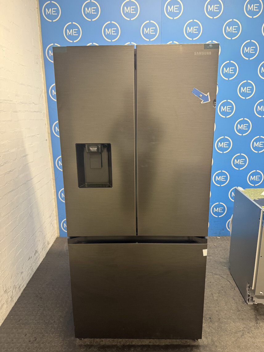 Samsung RF50C532EB1/EU American Fridge Freezer, Black Deep Ocean Inox Finish, E Rated,  Non-Plumbed - Damaged Item Image