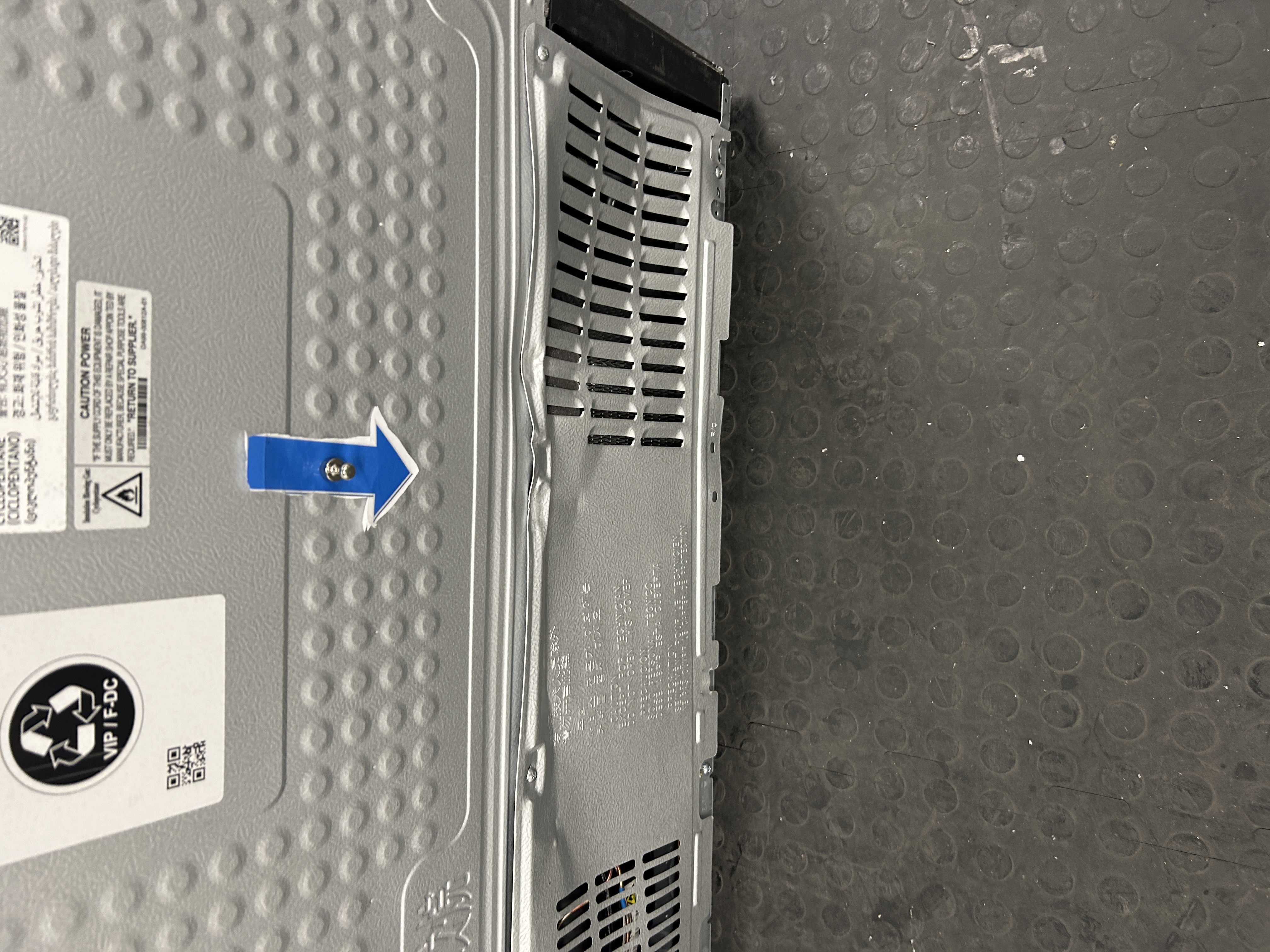 Samsung RF59C70TES9 Series 7 American Fridge Freezer with Wi-Fi Embedded, Stainless Steel, E Rated,  Non-Plumbed - Damaged Item Image