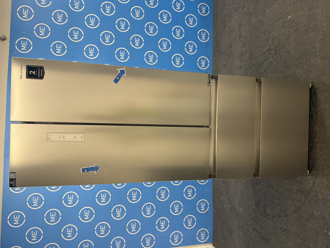 Hisense RF632N4AIE1 American Fridge Freezer, Stainless Steel, E Rated,  Non-Plumbed - Damaged Item Image