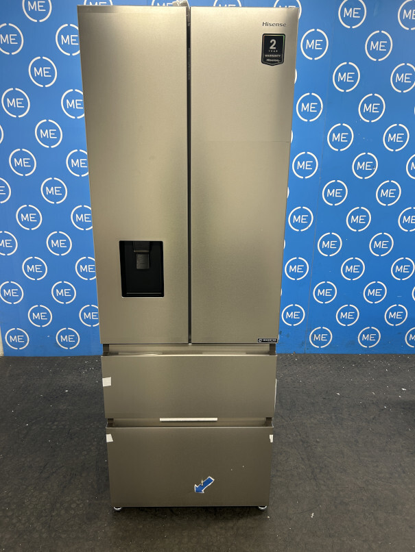 Hisense RF632N4WIE American Fridge Freezer, Stainless Steel, E Rated,  Non-Plumbed - Damaged Item Image